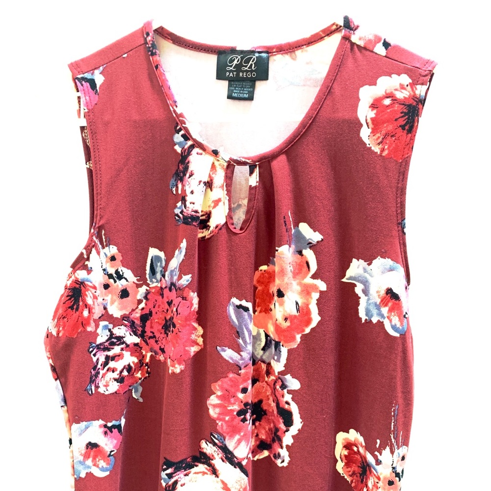 Pat Rego Floral Top NWOT